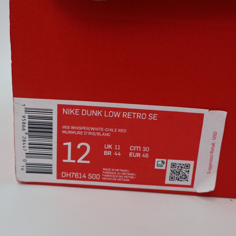 Nike Dunk Low Retro SE Mens 12 Iris Whisper Barbershop Grey DH7614-500 - Picture 4 of 15